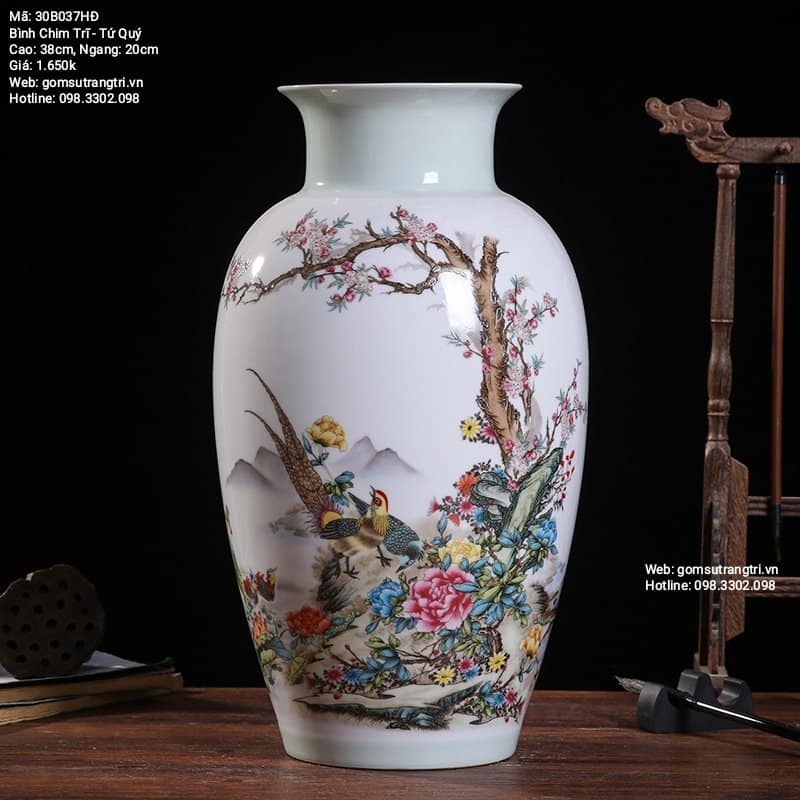 BÌNH CHIM TRĨ - TỨ QUÝ